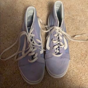 Used pastel blue van high tops